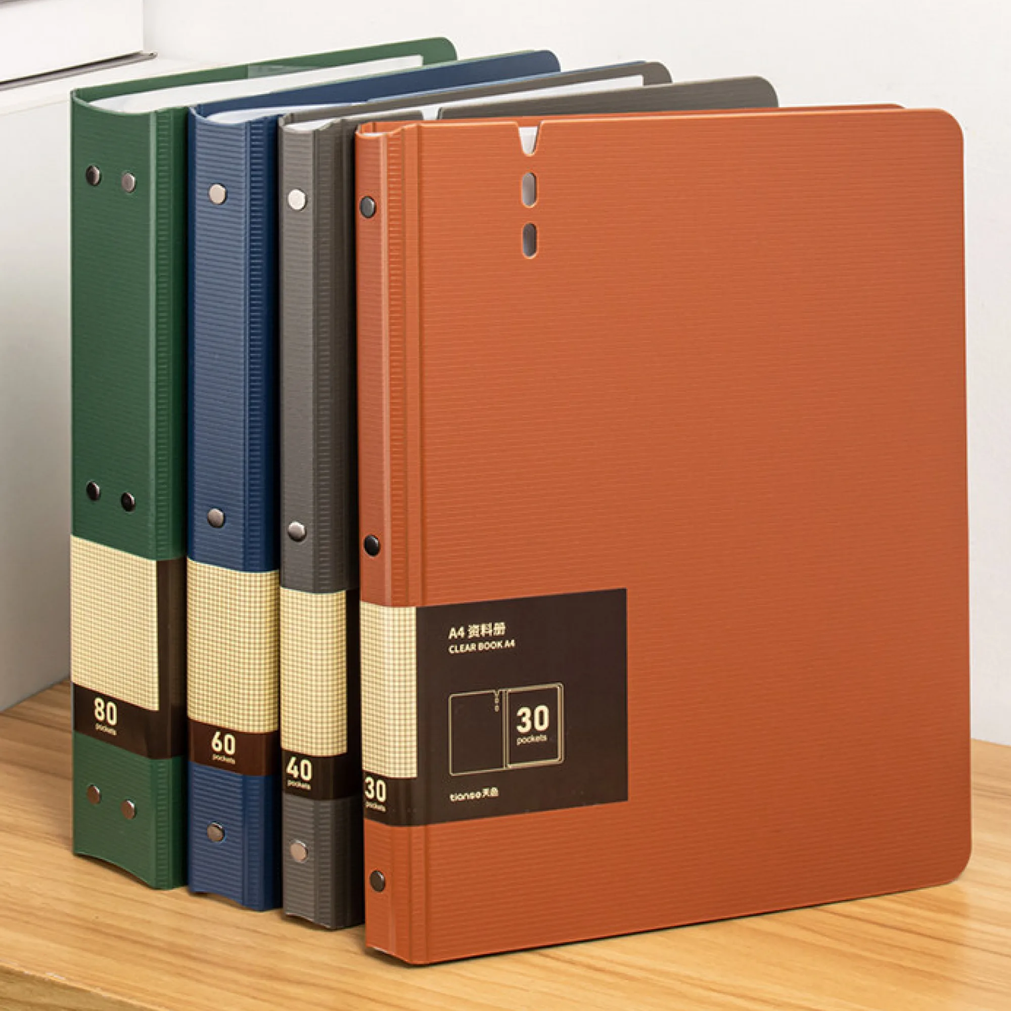 A4 Document Folder with Transparent Insert Pages — View 1
