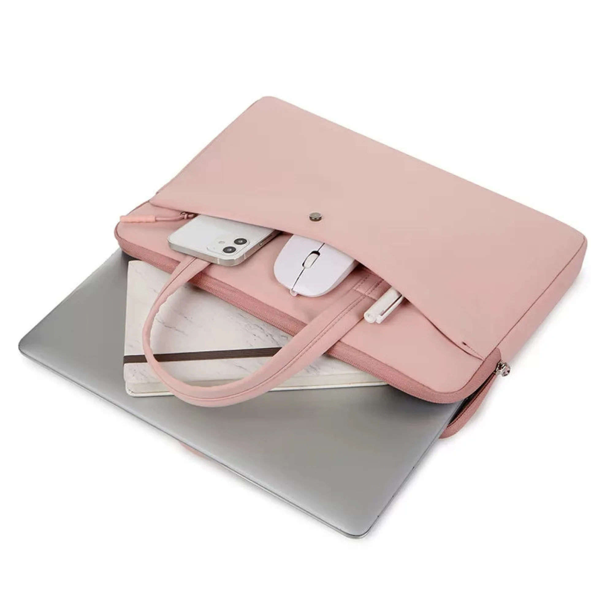 Handheld Briefcase Style Laptop Carrying Bag thumbnail 6
