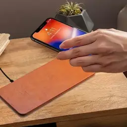 PU Leather Three-in-One Wireless Charger thumbnail 2