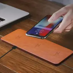 PU Leather Three-in-One Wireless Charger thumbnail 3