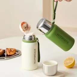 Insulated Stainless Steel Water Bottle with Tea Infuser, 350ml and 500ml thumbnail 3