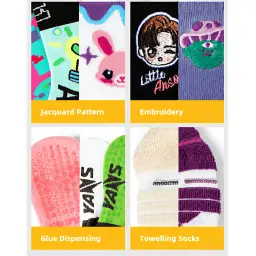 Unisex Cotton Crew and Short Socks with Antibacterial and Anti-Odor Properties thumbnail 8