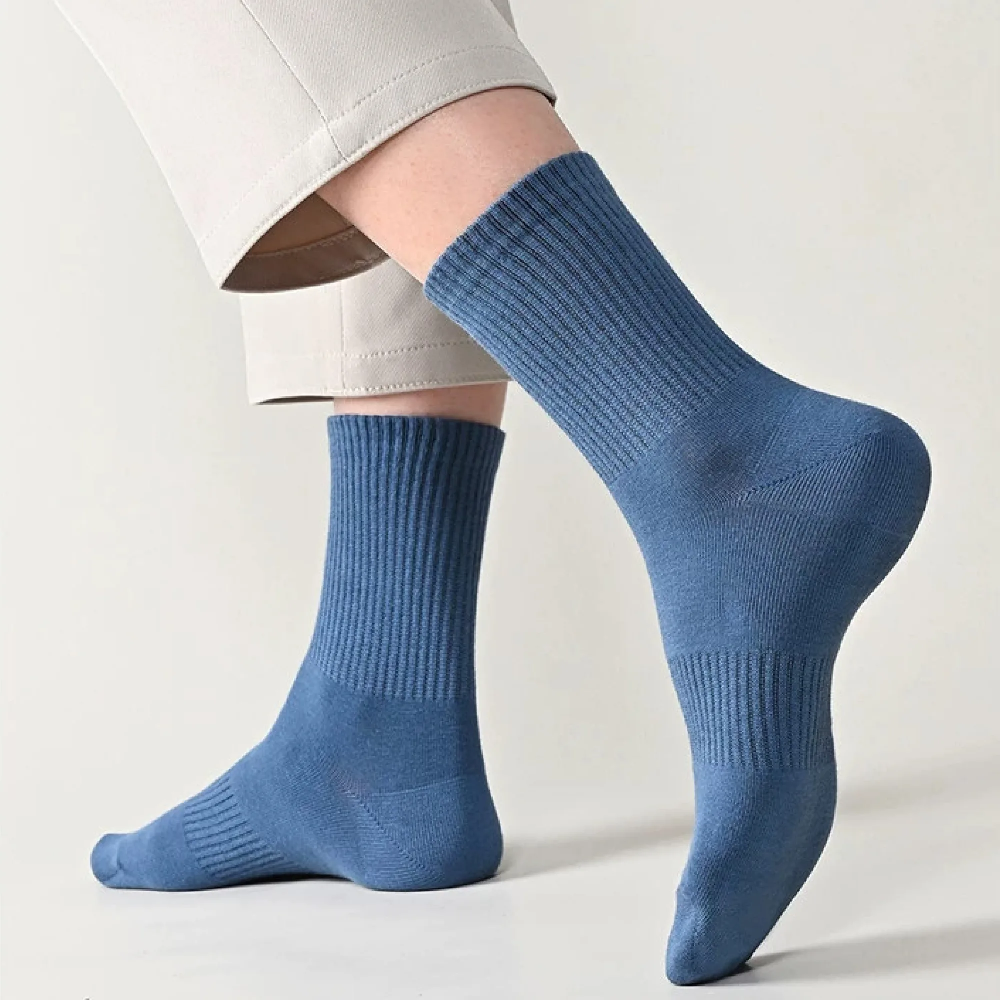 Unisex Cotton Crew and Short Socks with Antibacterial and Anti-Odor Properties thumbnail 8