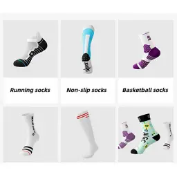 Unisex Cotton Crew and Short Socks with Antibacterial and Anti-Odor Properties thumbnail 3
