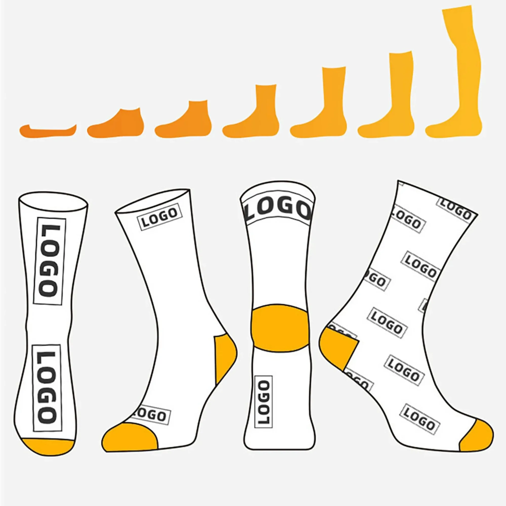 Unisex Cotton Crew and Short Socks with Antibacterial and Anti-Odor Properties thumbnail 6