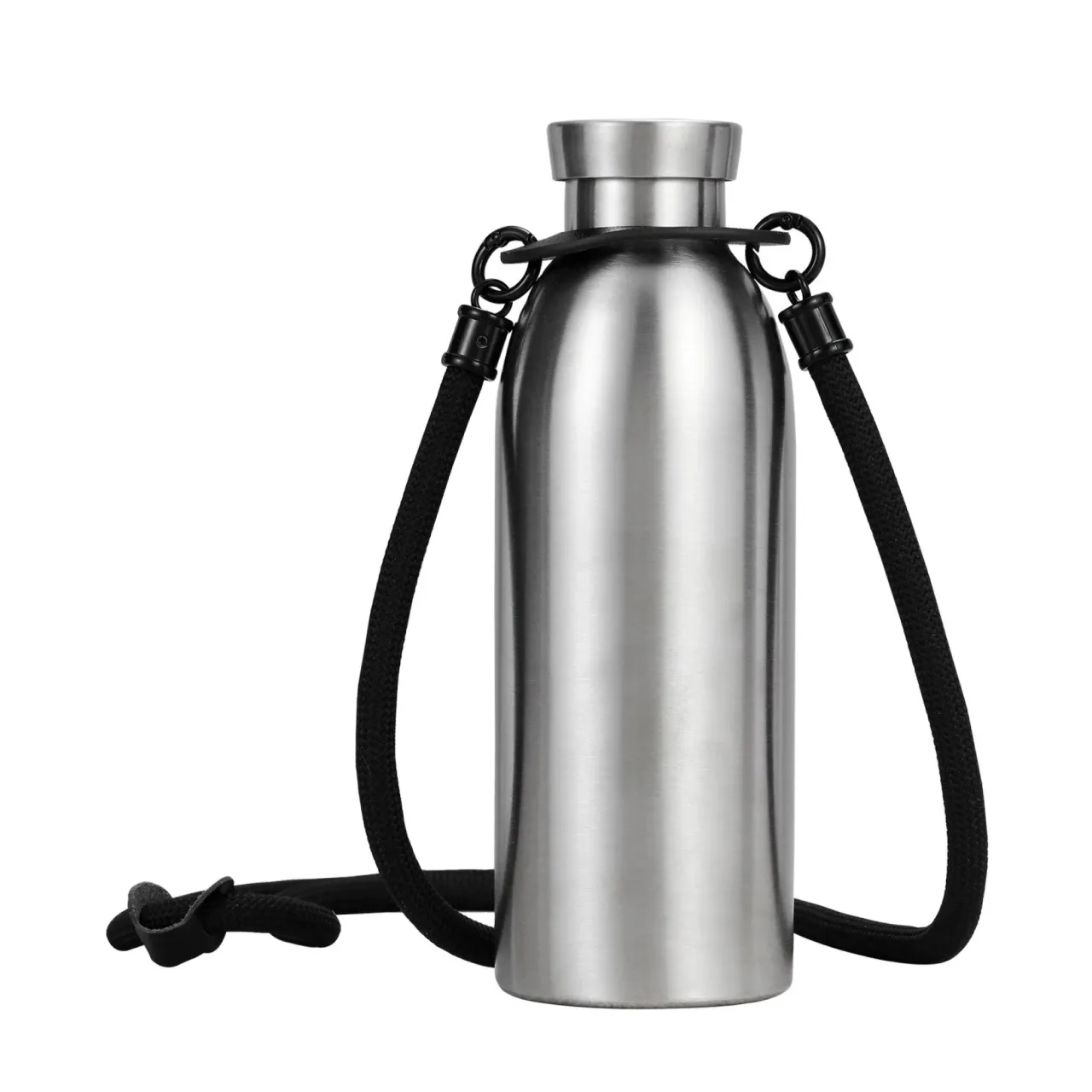 304 Stainless Steel Vacuum Insulated Milk Bottle Cup with Lanyard — alternate view 1
