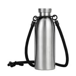 304 Stainless Steel Vacuum Insulated Milk Bottle Cup with Lanyard thumbnail 1