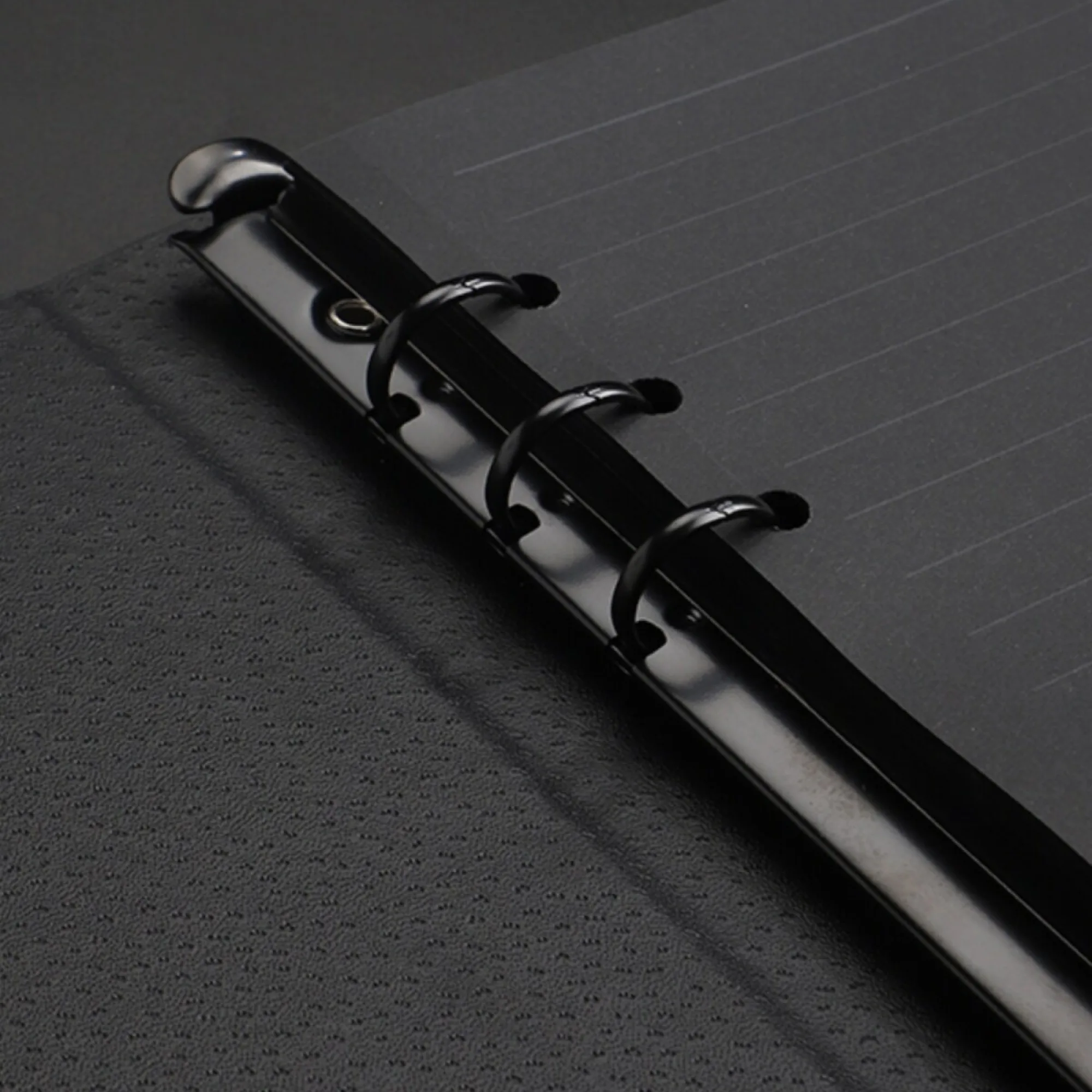 A5 Loose-Leaf Notebook with Faux Leather Cover thumbnail 3