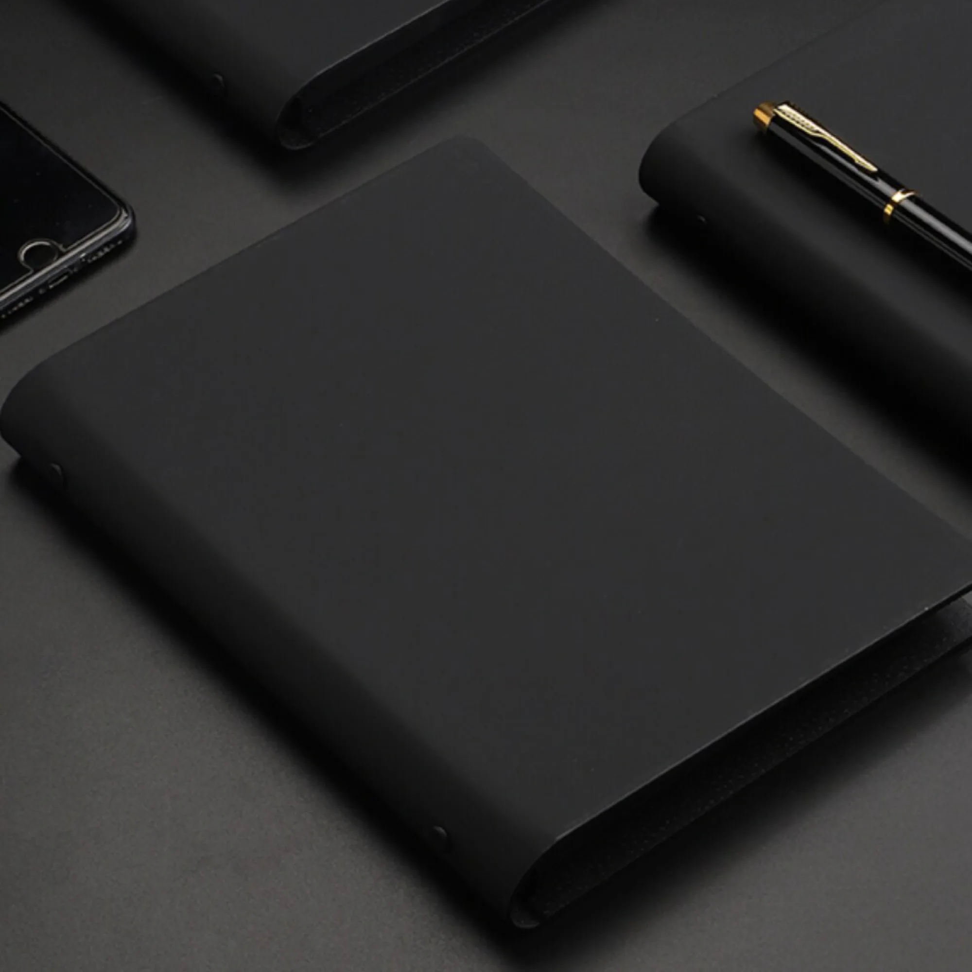 A5 Loose-Leaf Notebook with Faux Leather Cover thumbnail 6