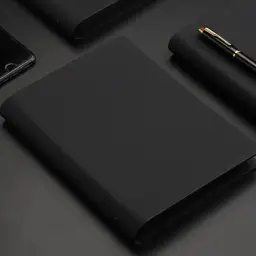A5 Loose-Leaf Notebook with Faux Leather Cover thumbnail 6