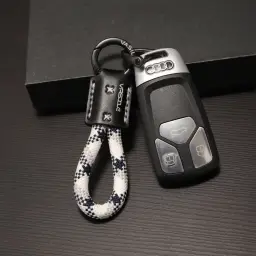 Cow Leather Keychain Key Ring thumbnail 5