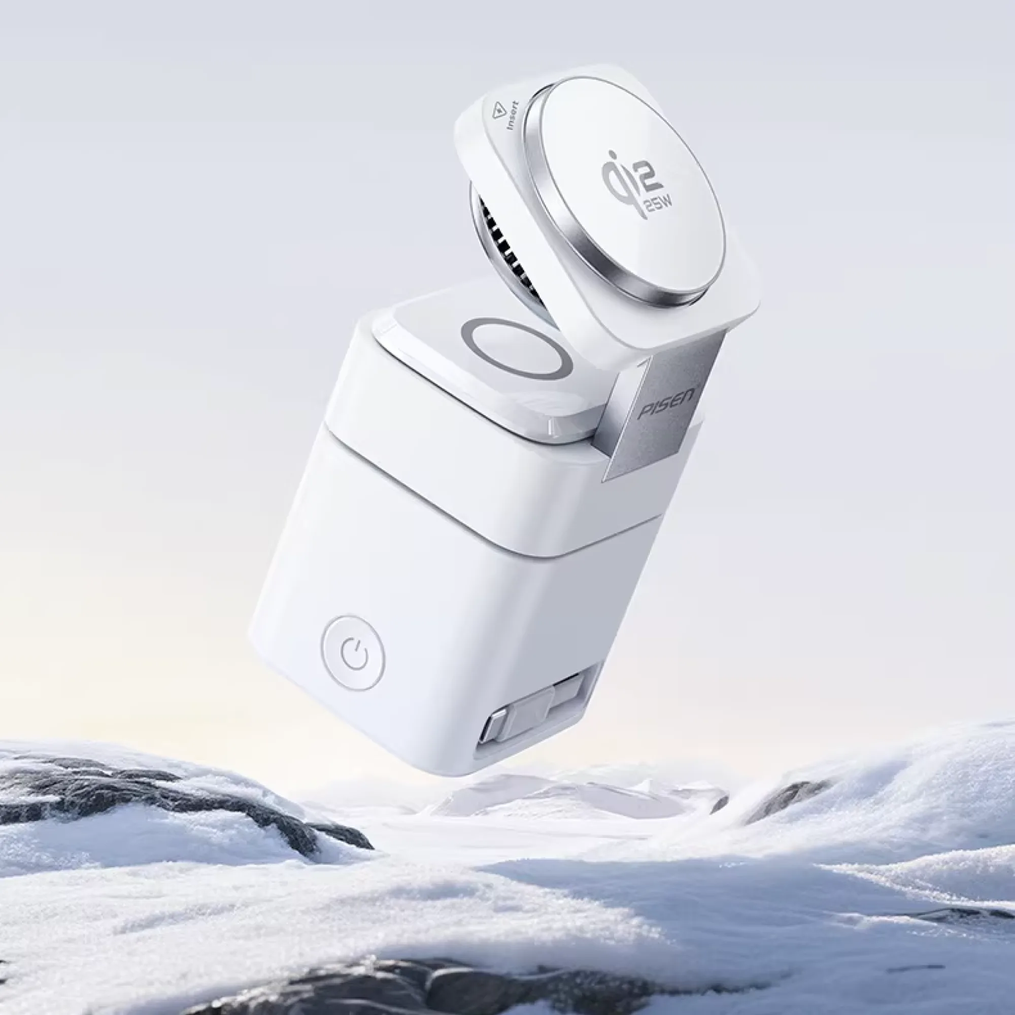 Pisen 65W 4-in-1 Wireless Charging Station with Qi2 and Cooling Fan
