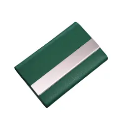 Microfiber Leather Business Card Holder with Stainless Steel Structure thumbnail 7