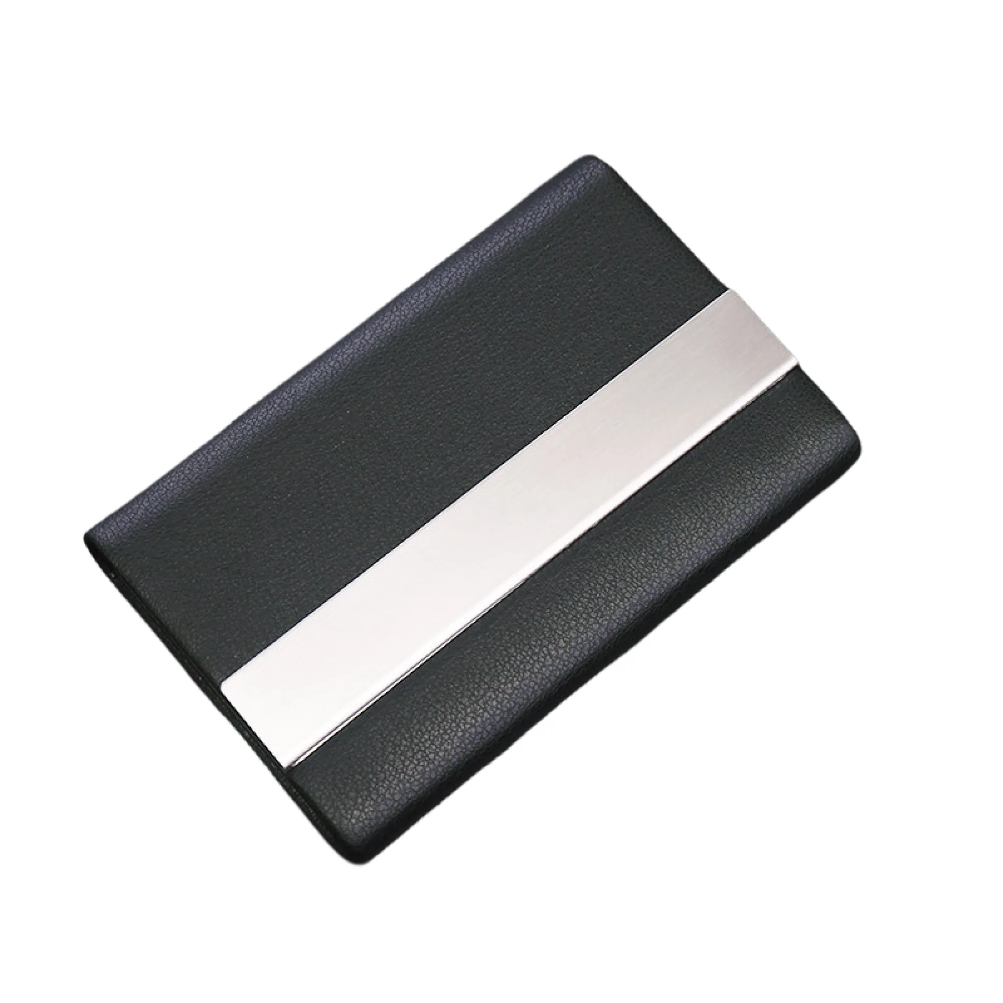 Microfiber Leather Business Card Holder with Stainless Steel Structure thumbnail 10