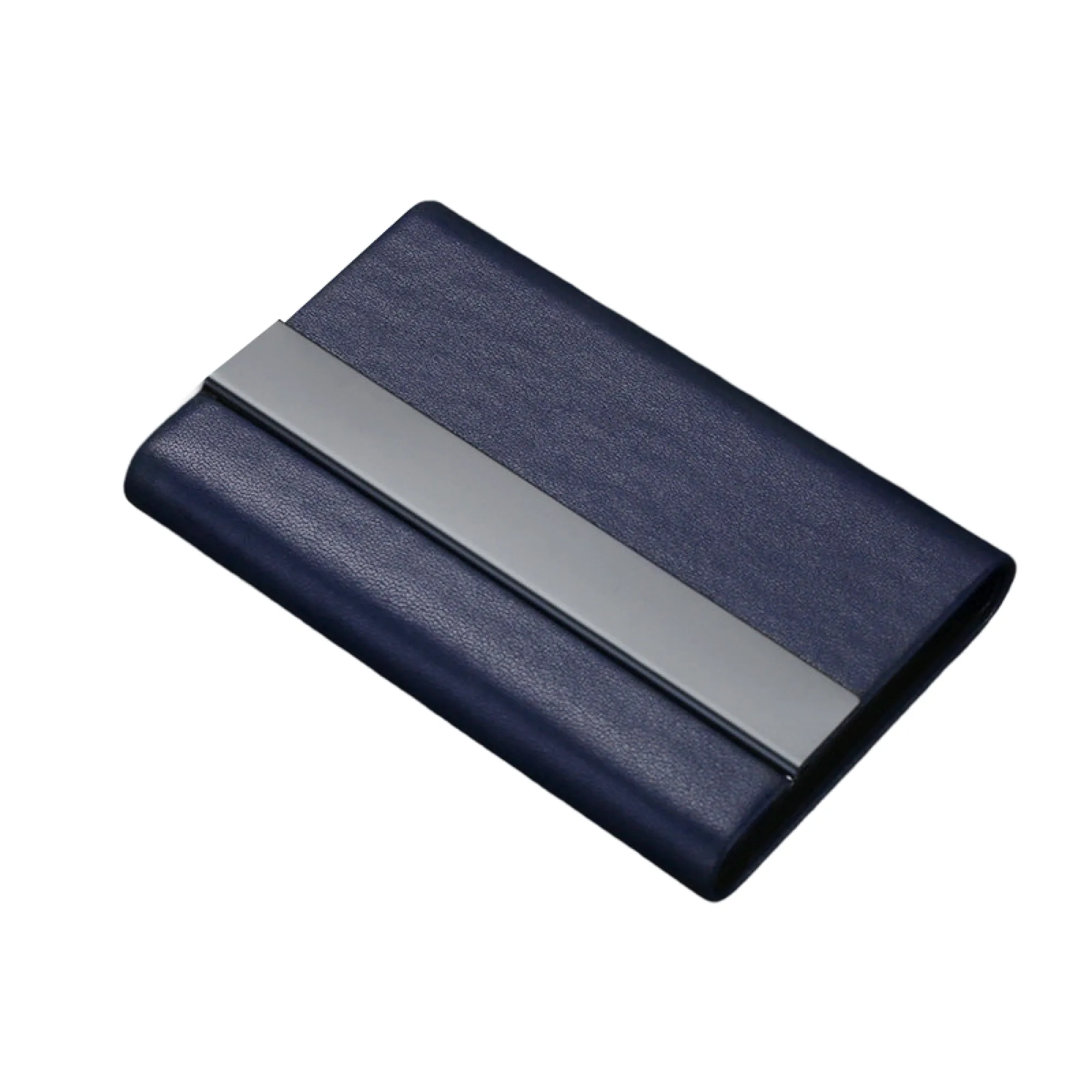 Microfiber Leather Business Card Holder with Stainless Steel Structure thumbnail 5