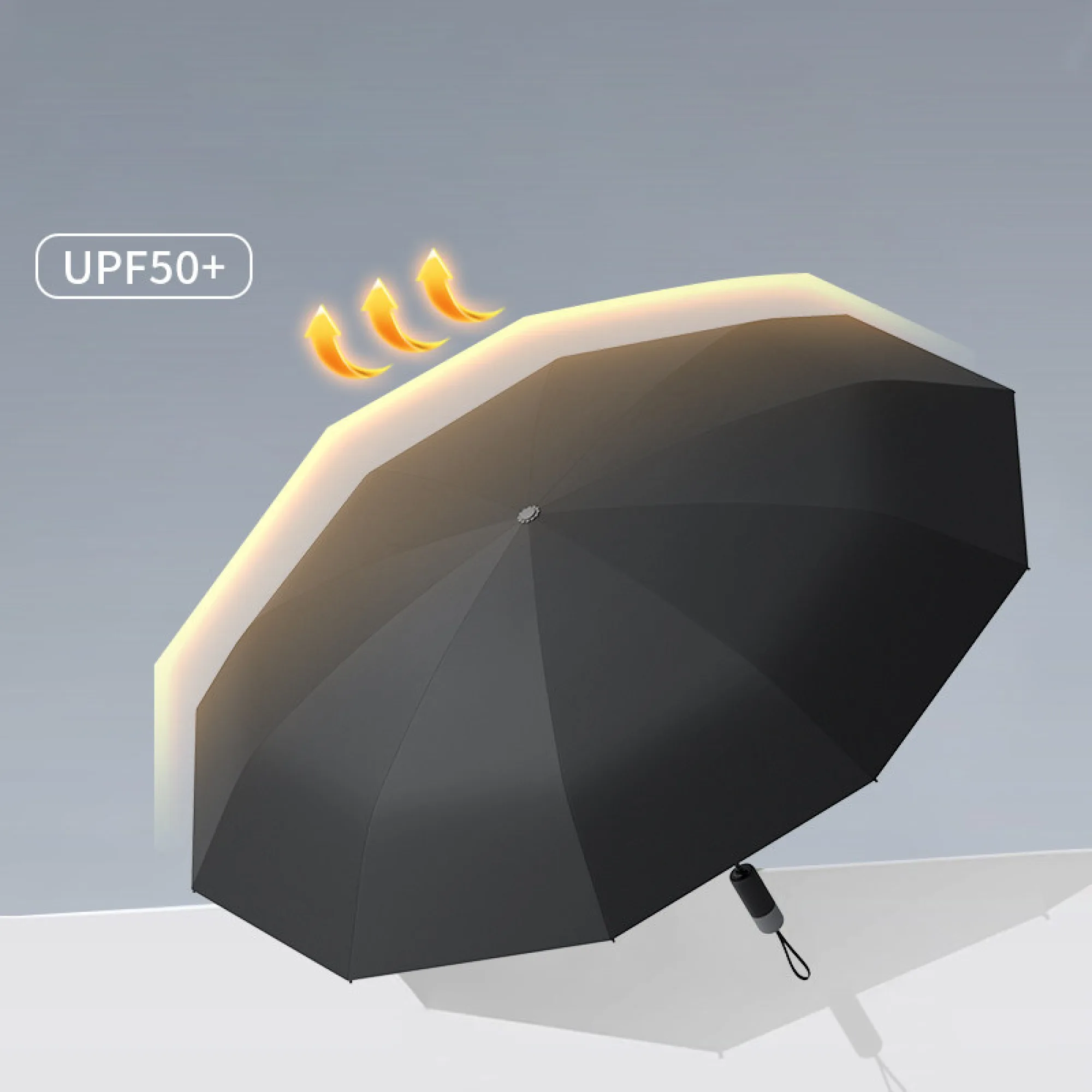Full-Automatic Three-Fold Umbrella with UPF50+ Protection thumbnail 3