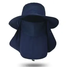Adjustable Sun Protection Bucket Hat with Neck Flap and Face Cover thumbnail 8