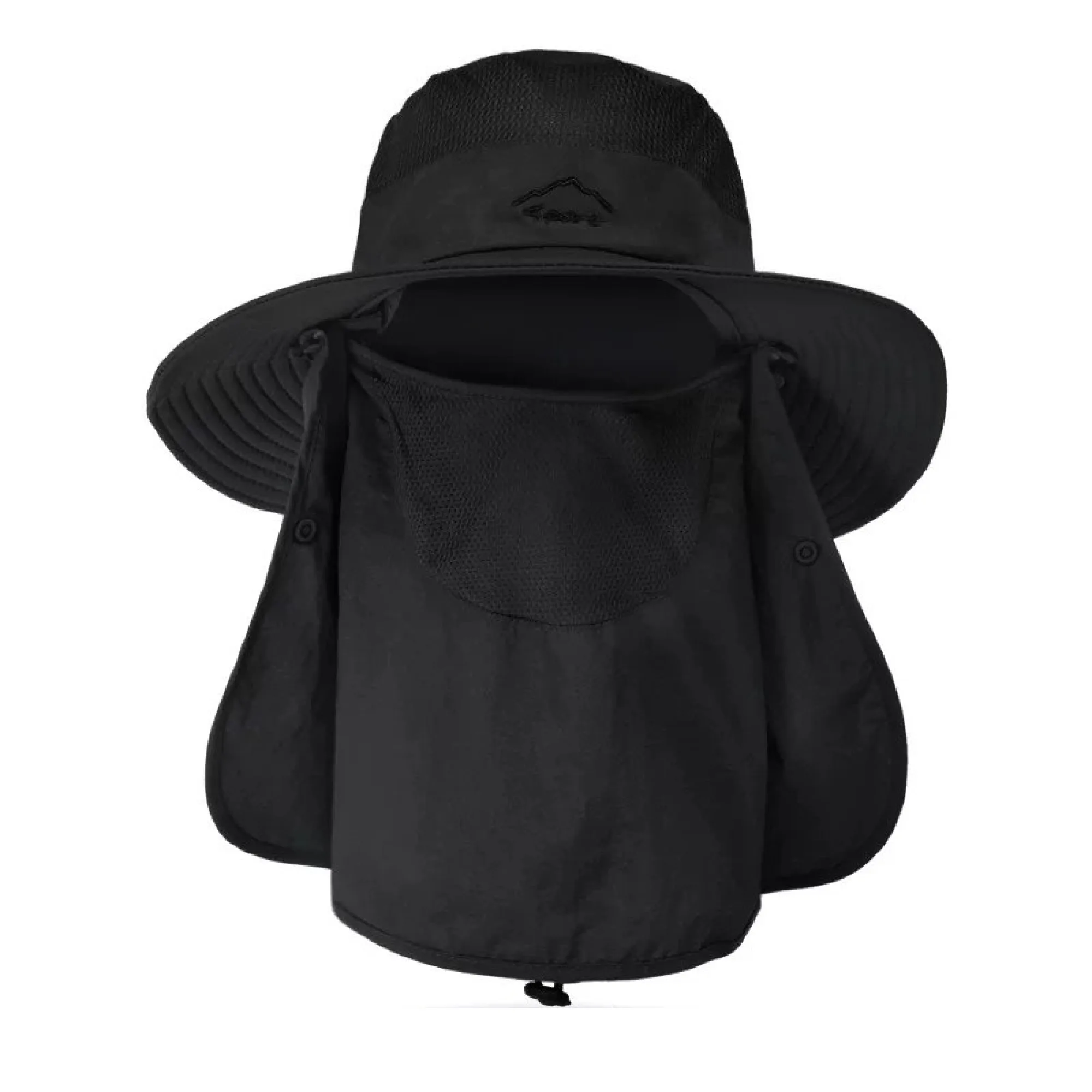 Adjustable Sun Protection Bucket Hat with Neck Flap and Face Cover thumbnail 5