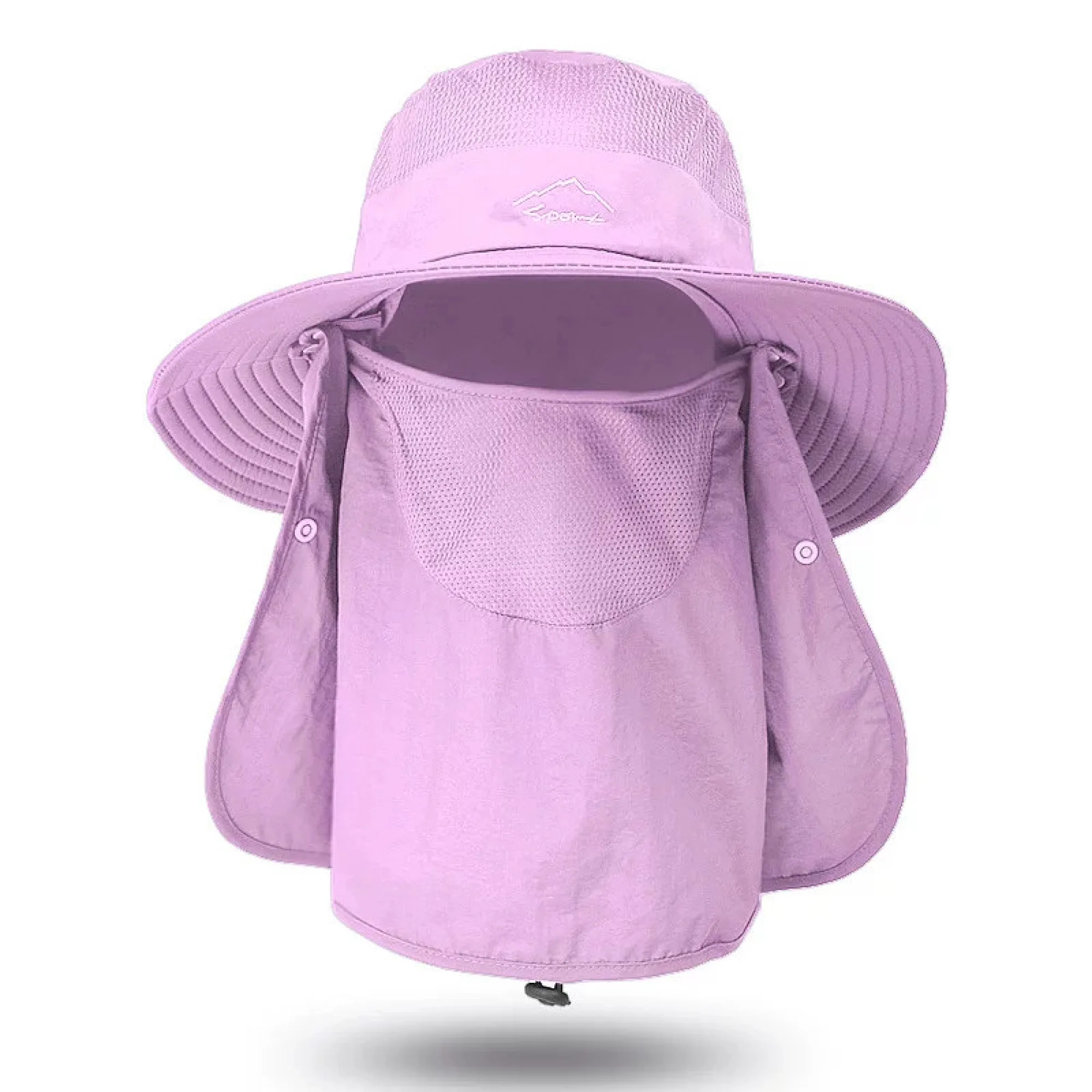 Adjustable Sun Protection Bucket Hat with Neck Flap and Face Cover thumbnail 15