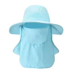 Adjustable Sun Protection Bucket Hat with Neck Flap and Face Cover thumbnail 9