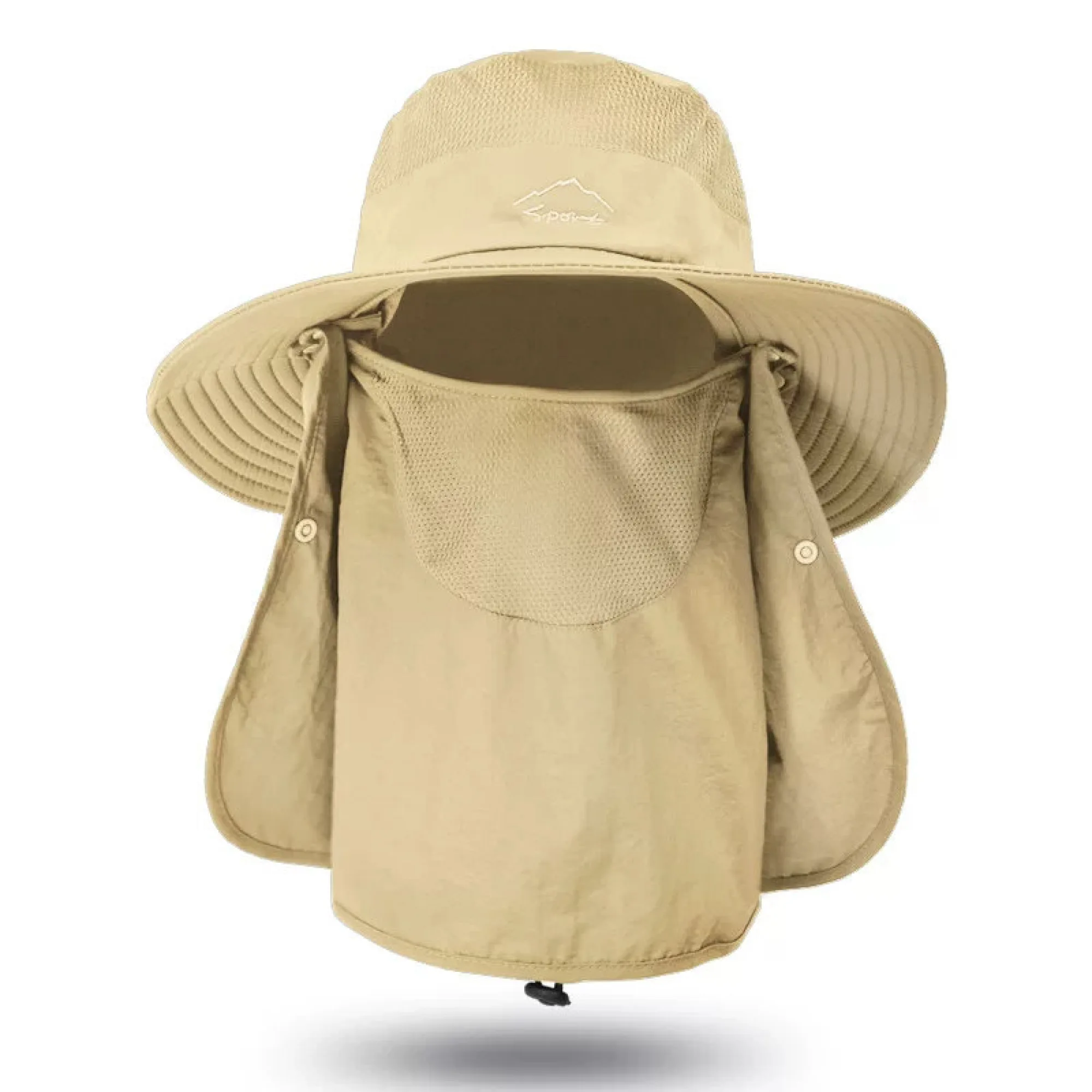 Adjustable Sun Protection Bucket Hat with Neck Flap and Face Cover thumbnail 11