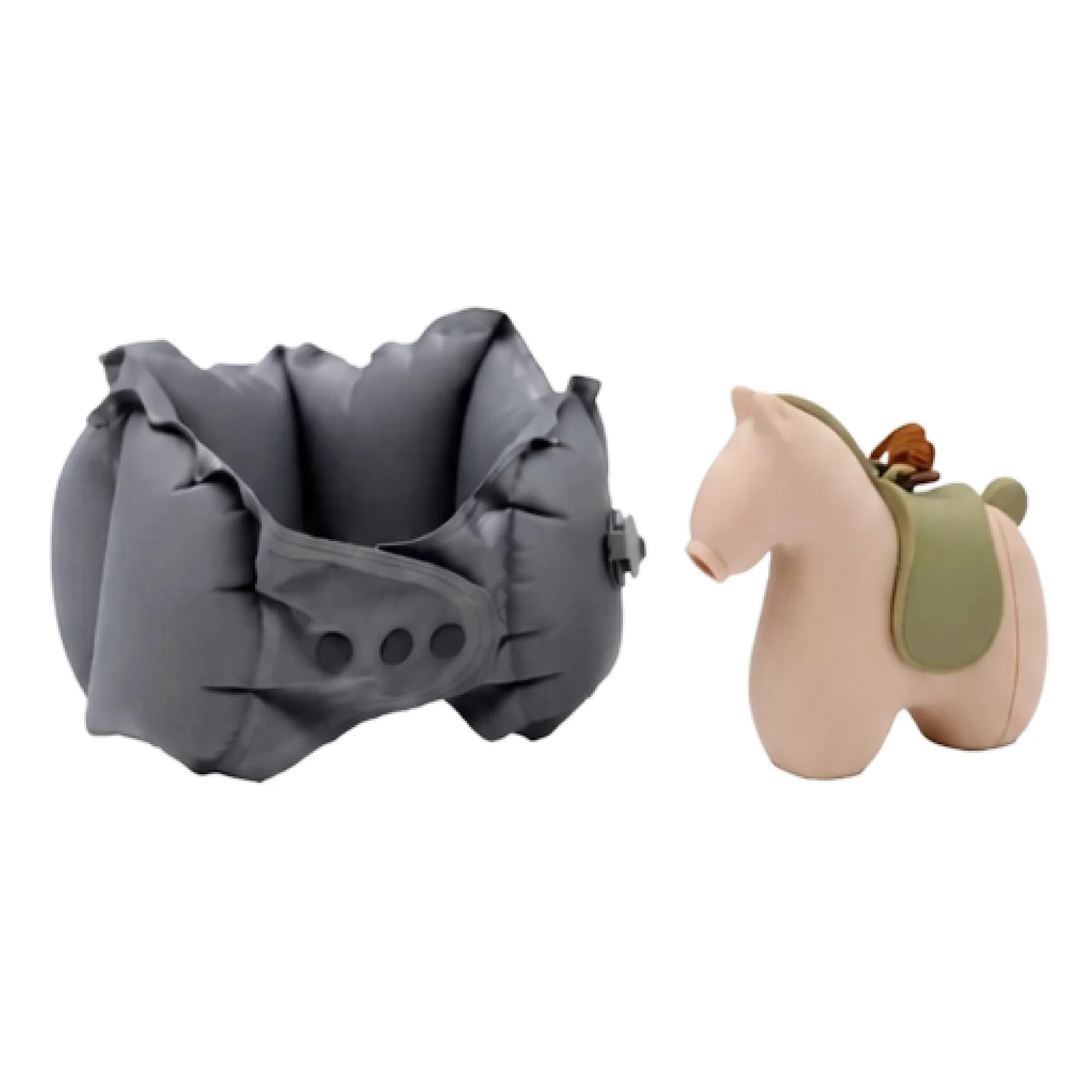 Inflatable U-Shaped Neck Pillow with Horse-Shaped Pump thumbnail 9