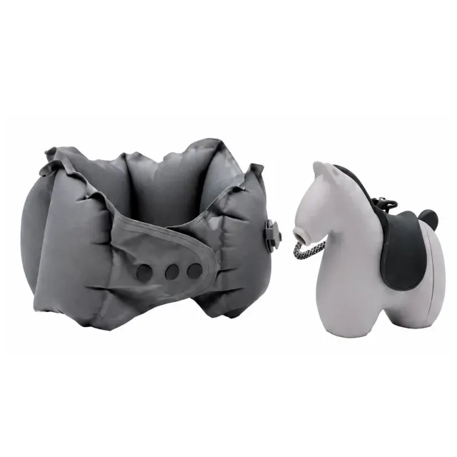 Inflatable U-Shaped Neck Pillow with Horse-Shaped Pump