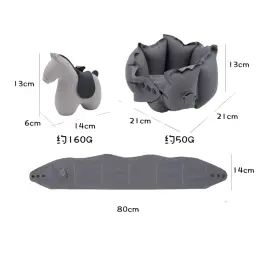 Inflatable U-Shaped Neck Pillow with Horse-Shaped Pump thumbnail 7