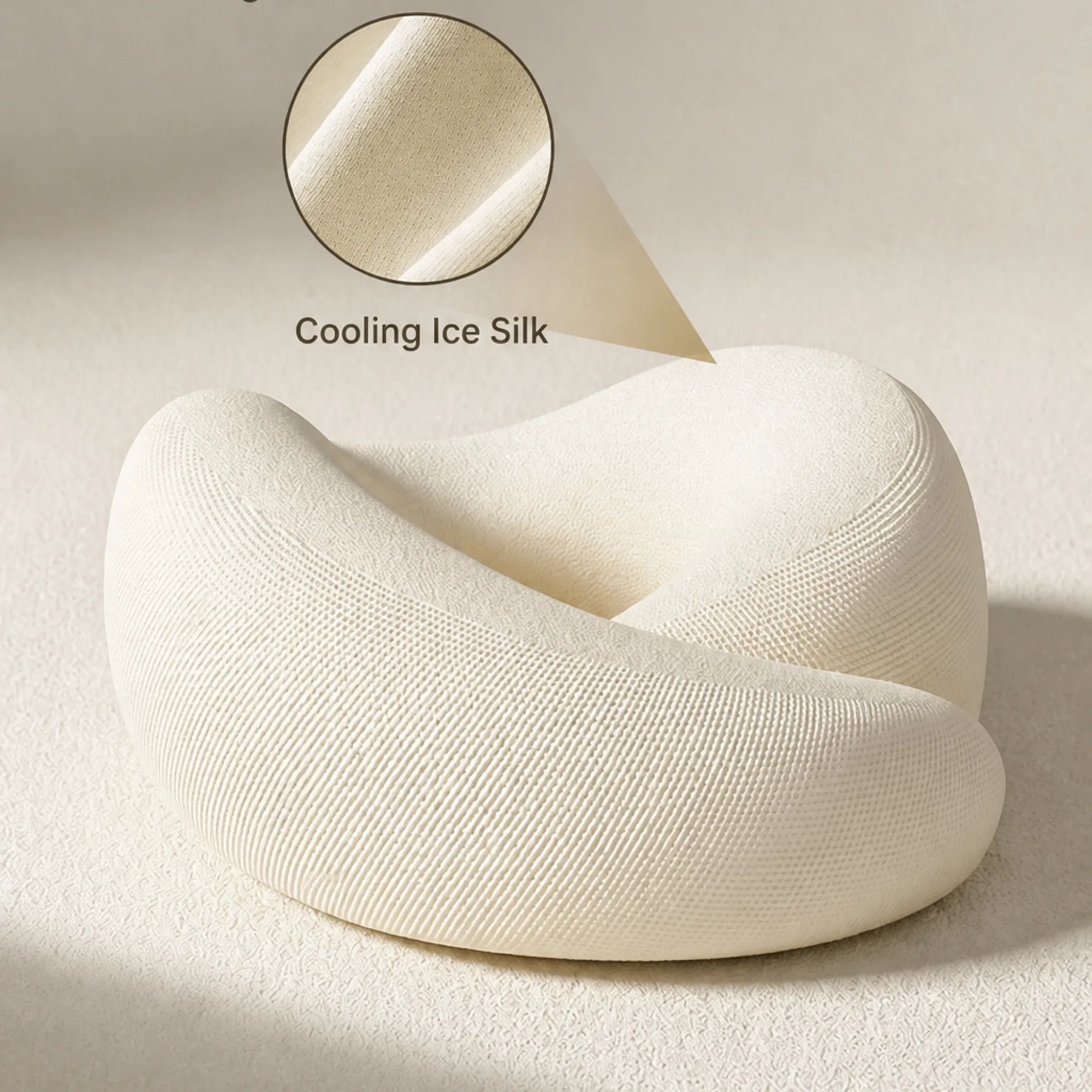 U-Shaped Travel Neck Pillow with Memory Foam Filling thumbnail 3