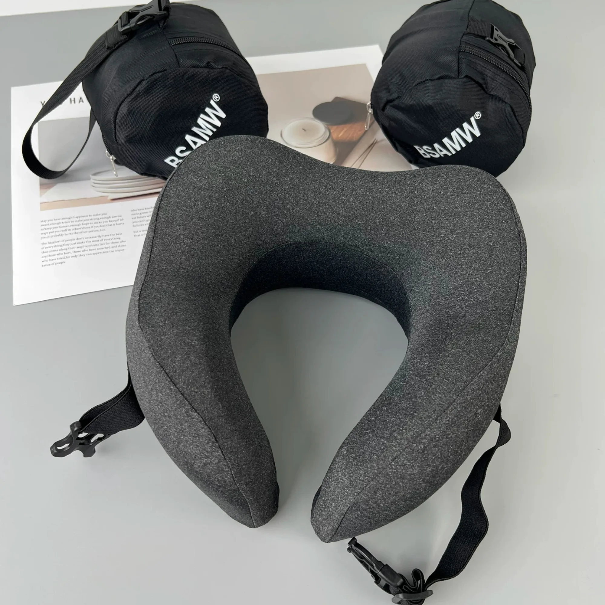 U-Shaped Memory Foam Neck Pillow thumbnail 2