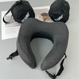 U-Shaped Memory Foam Neck Pillow thumbnail 2