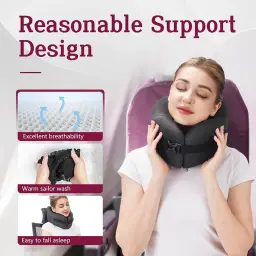 U-Shaped Memory Foam Neck Pillow thumbnail 8