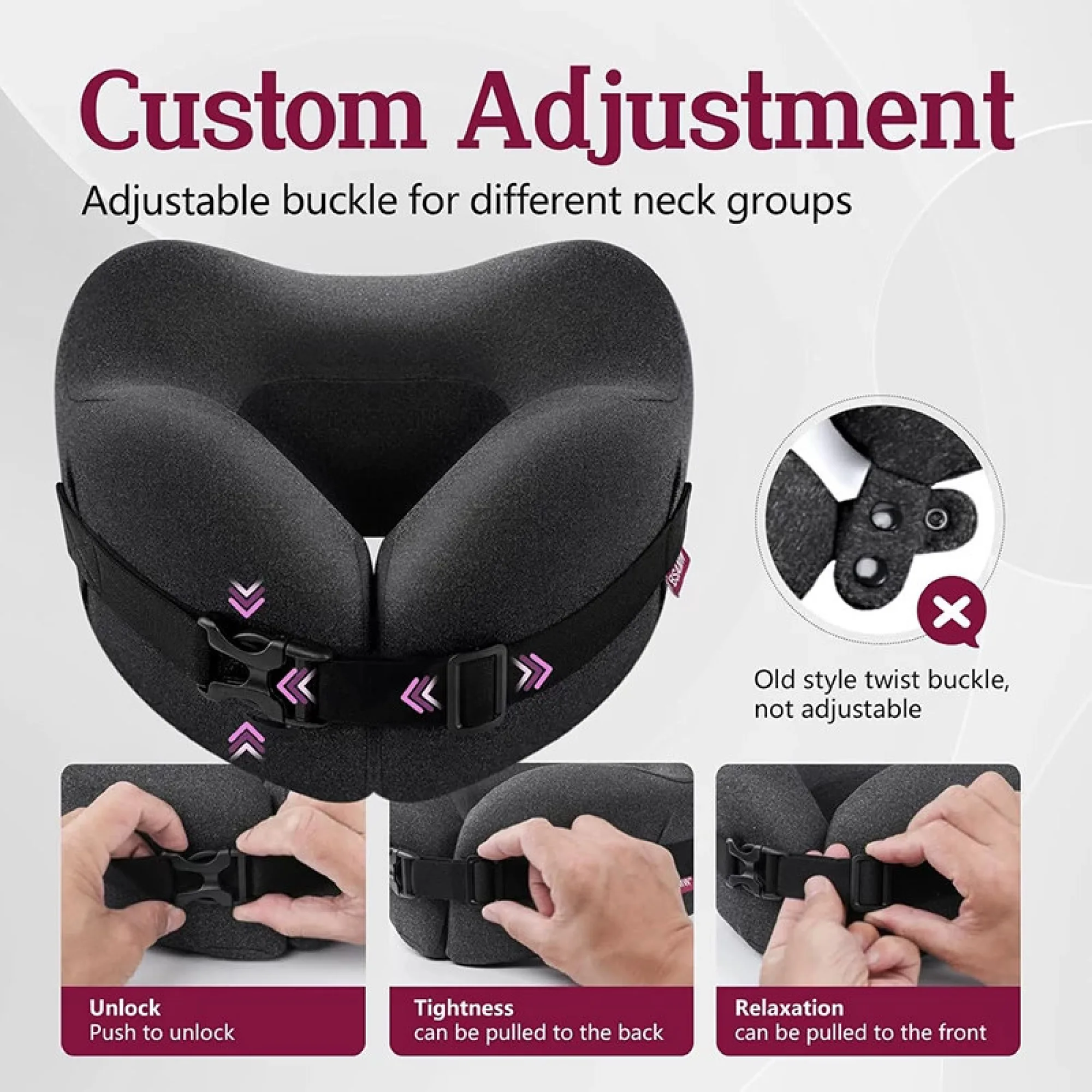 U-Shaped Memory Foam Neck Pillow thumbnail 10