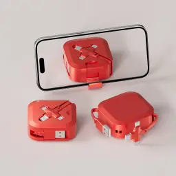 3-in-1 Retractable USB Charging Cable with Lightning, Micro USB, and Type-C Connectors thumbnail 7