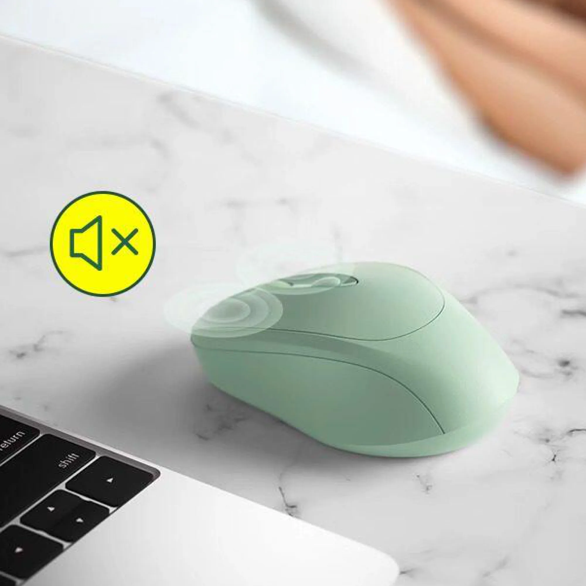 Wireless Mouse with Silent Buttons and Multiple Connectivity Options thumbnail 2