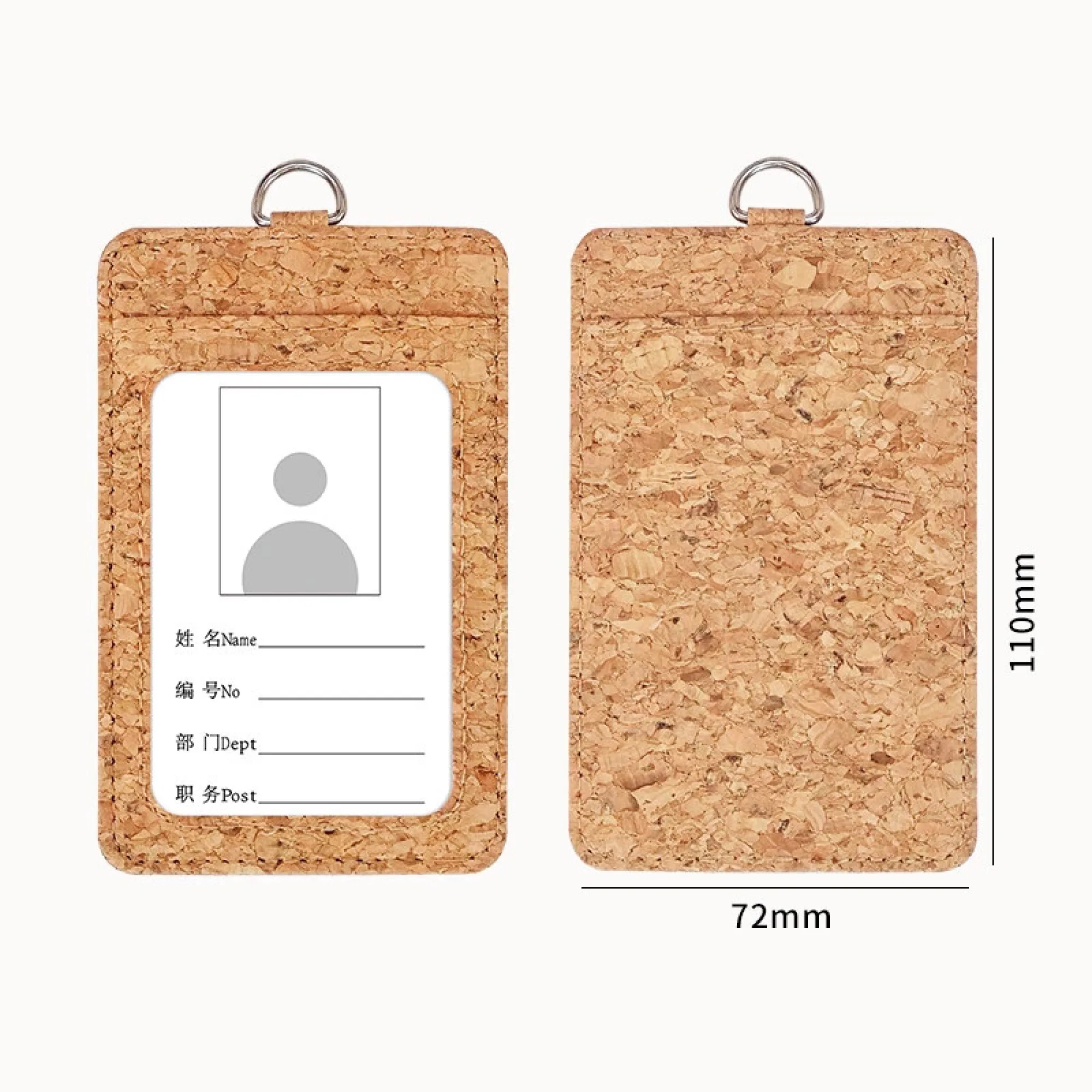 Natural Cork Card Holder with 2 Card Slots thumbnail 6