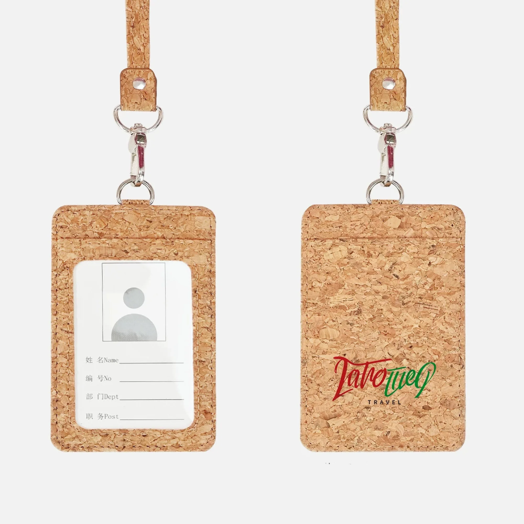 Natural Cork Card Holder with 2 Card Slots thumbnail 3