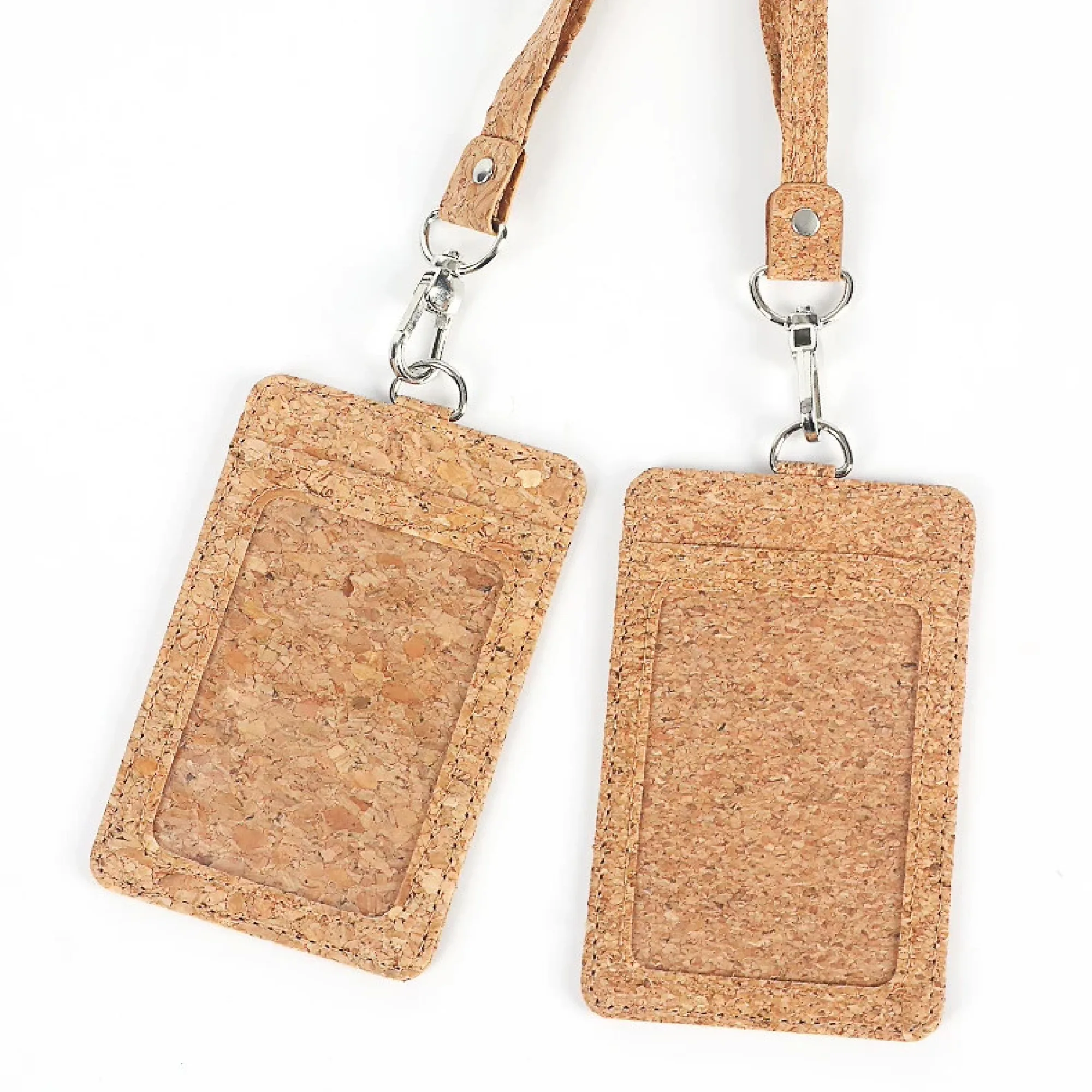Natural Cork Card Holder with 2 Card Slots