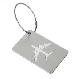 Aluminum Alloy Luggage Tag with Airplane Cutout Design thumbnail 5