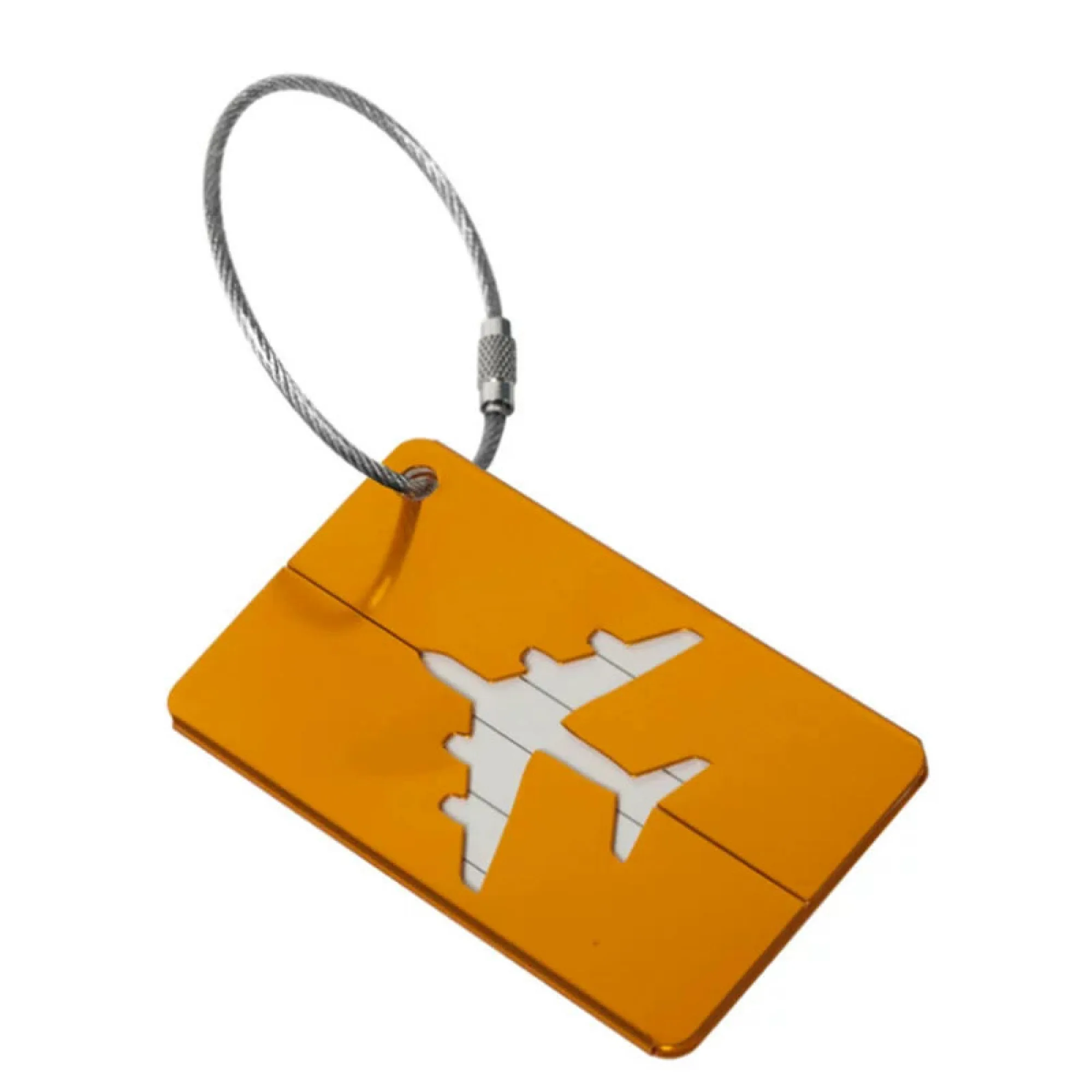 Aluminum Alloy Luggage Tag with Airplane Cutout Design thumbnail 9