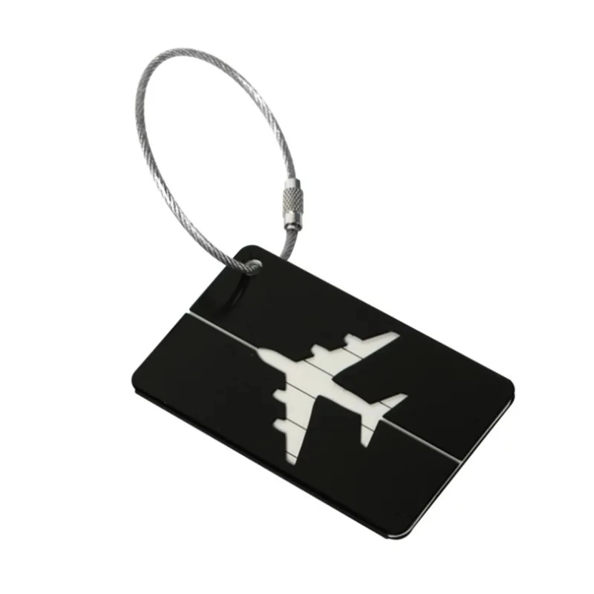 Aluminum Alloy Luggage Tag with Airplane Cutout Design thumbnail 8