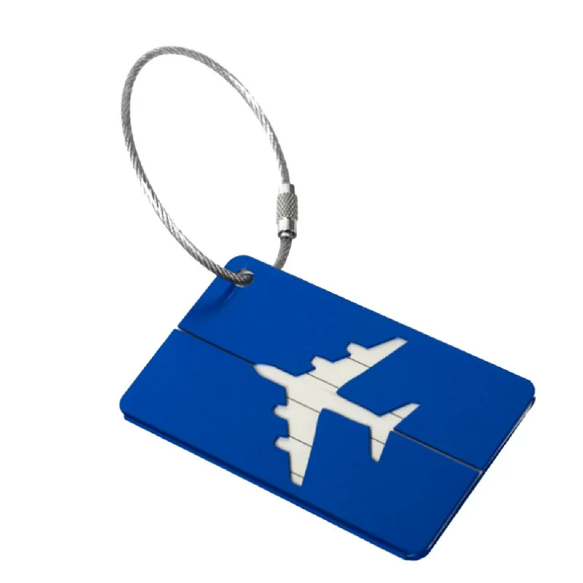 Aluminum Alloy Luggage Tag with Airplane Cutout Design thumbnail 6