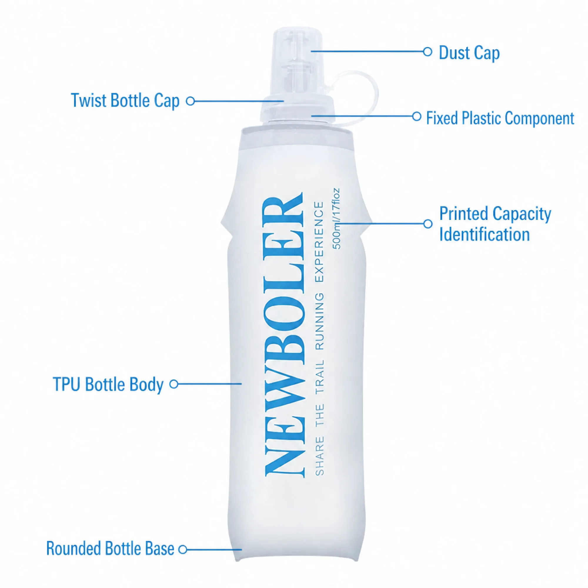 Collapsible Outdoor Soft Water Bottle thumbnail 5