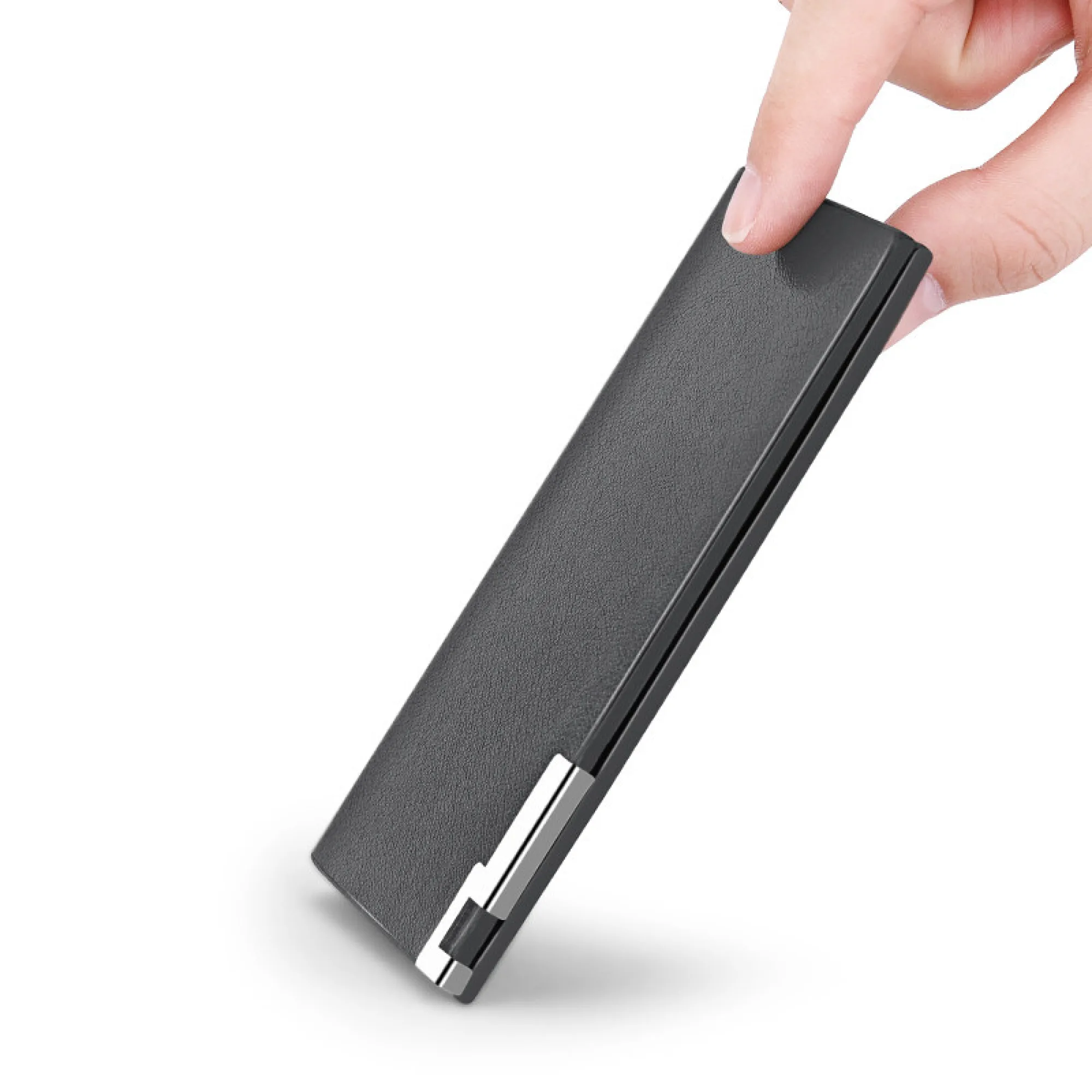 Genuine Leather Card Holder with Multi-Card Slots thumbnail 3