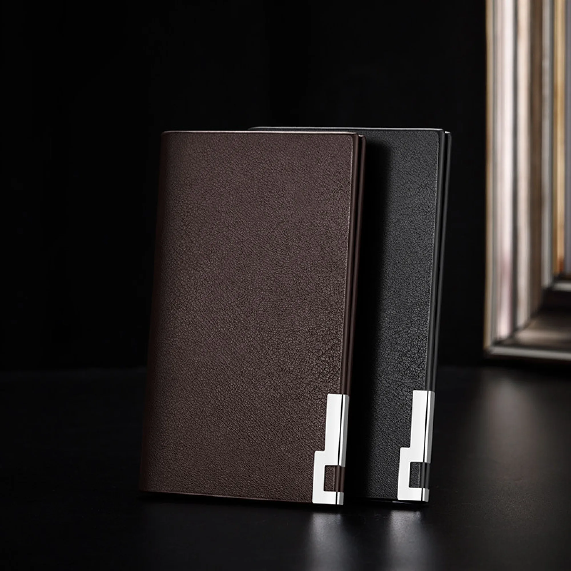 Genuine Leather Card Holder with Multi-Card Slots thumbnail 5