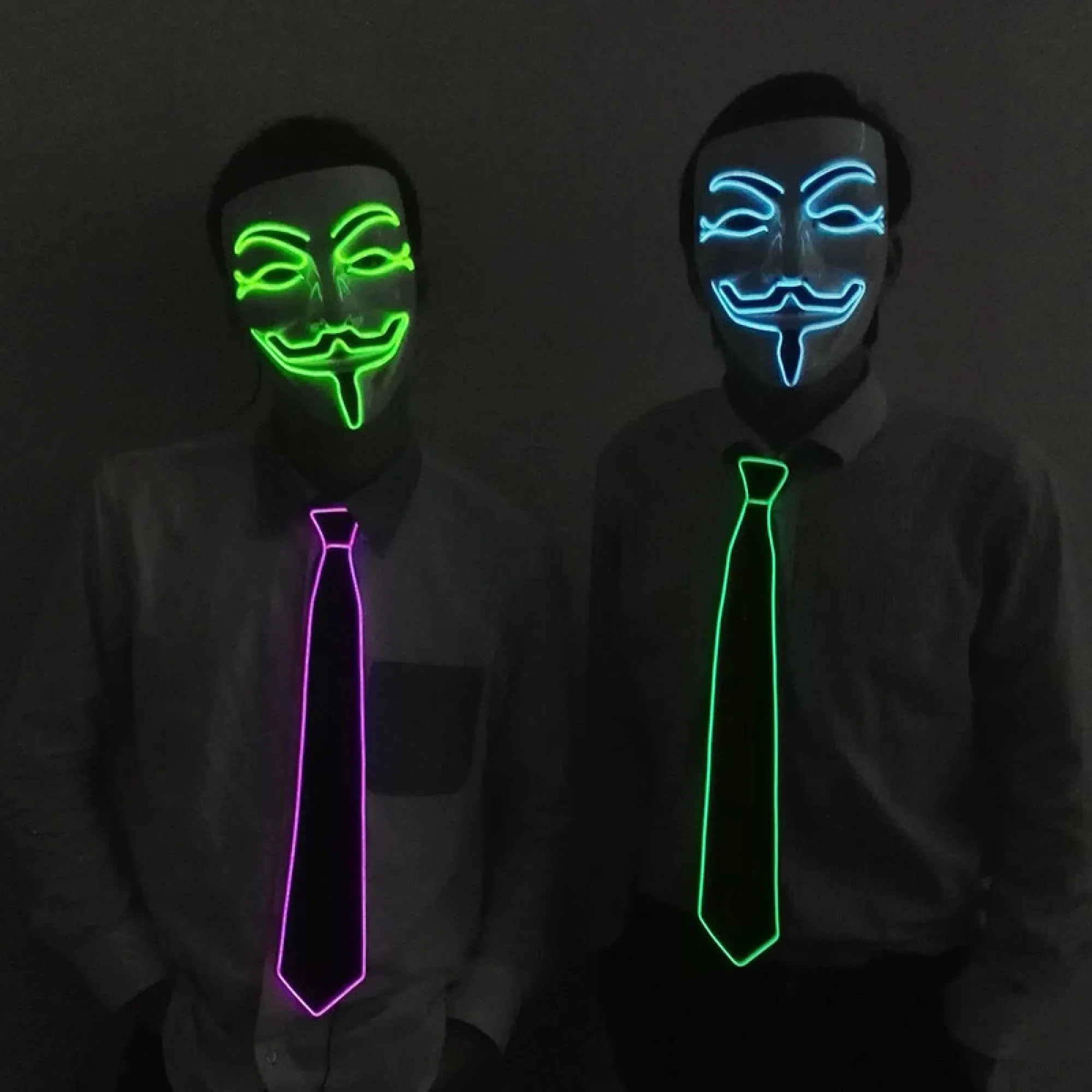 LED Glowing Tie with EL Cold Light Wire thumbnail 4