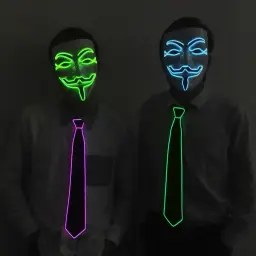 LED Glowing Tie with EL Cold Light Wire thumbnail 4