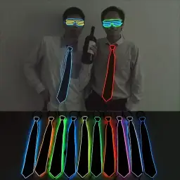 LED Glowing Tie with EL Cold Light Wire thumbnail 2