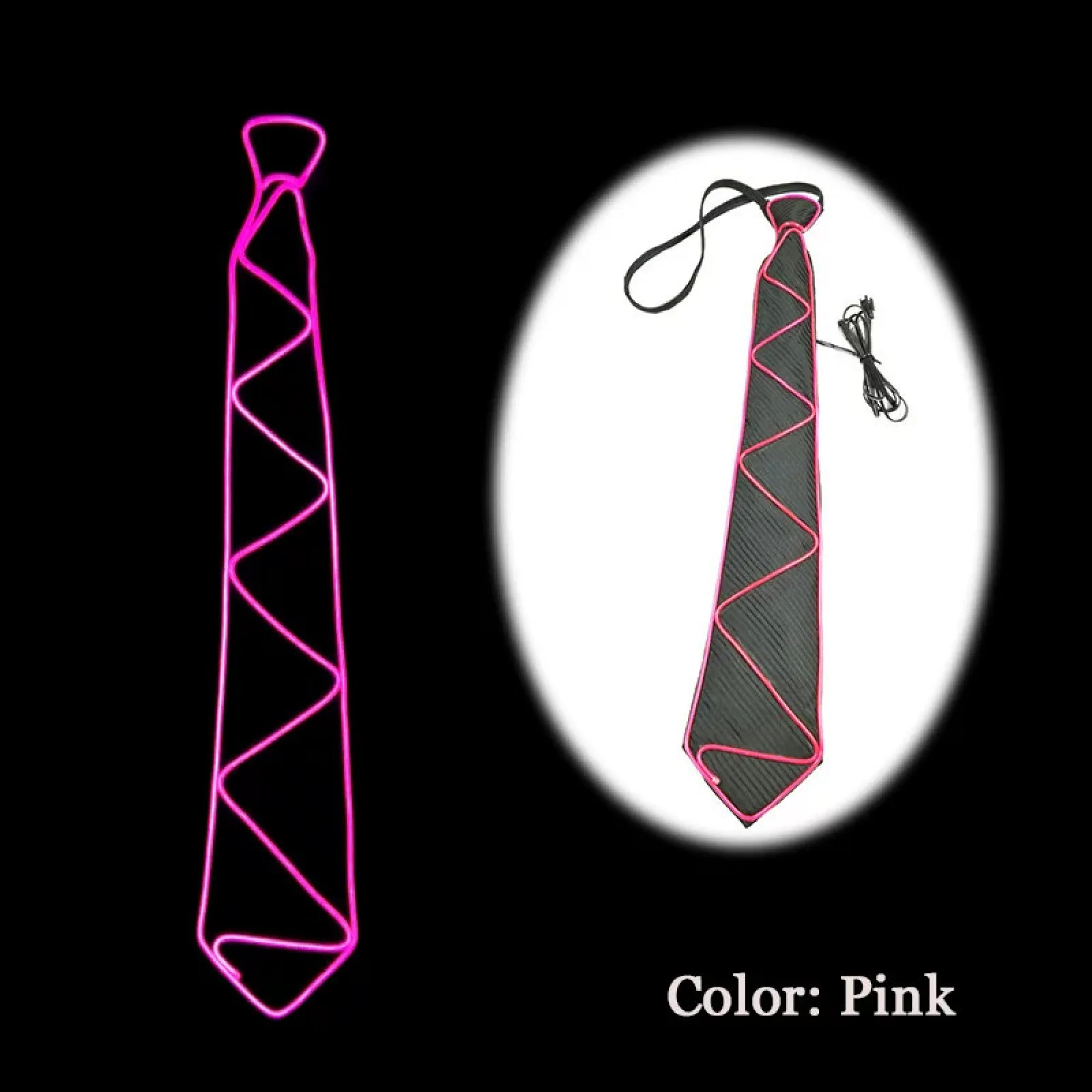 LED Glowing Tie with EL Cold Light Wire thumbnail 12