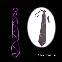 LED Glowing Tie with EL Cold Light Wire thumbnail 7